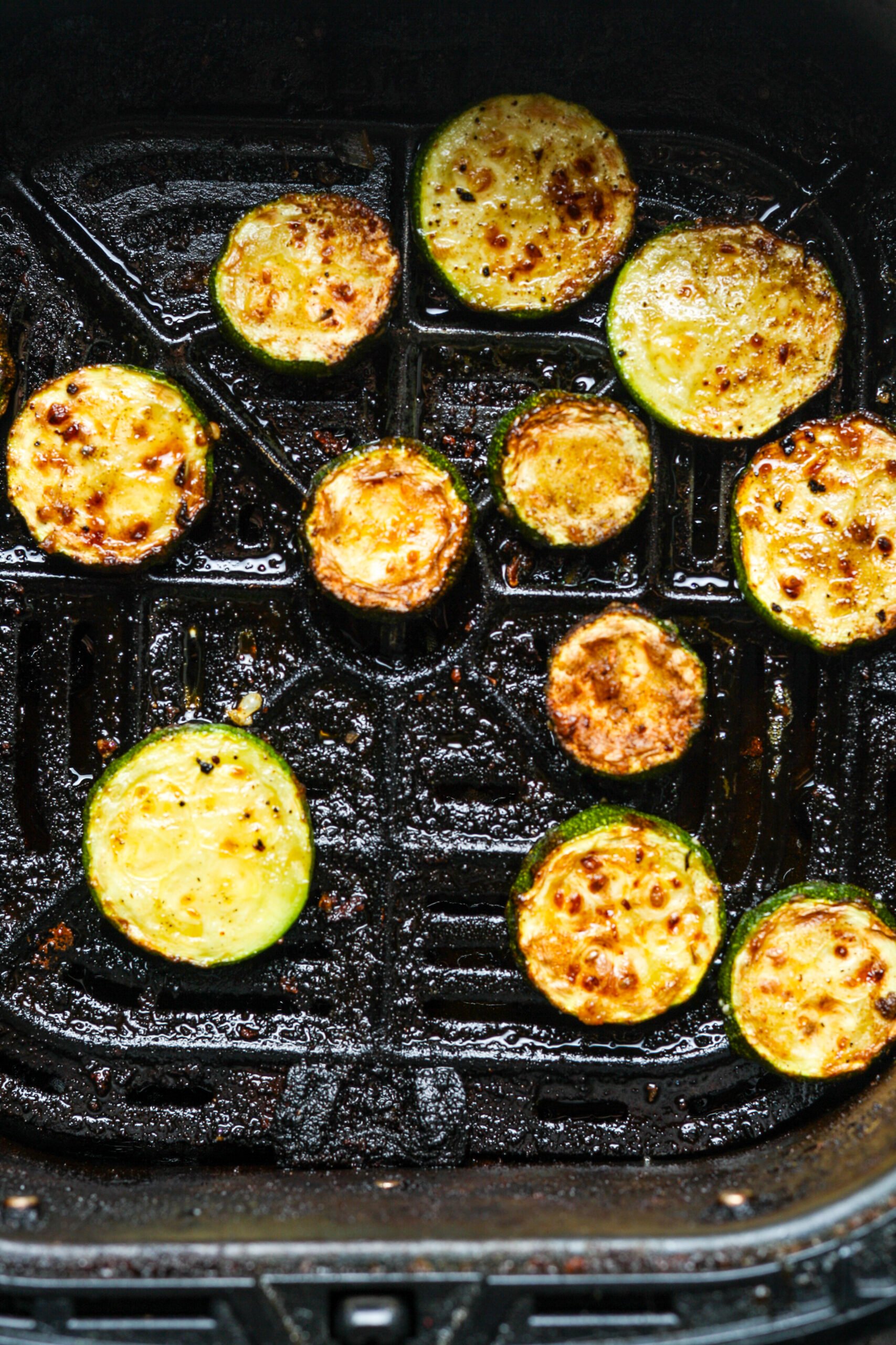 Crispy zucchini pieces.
