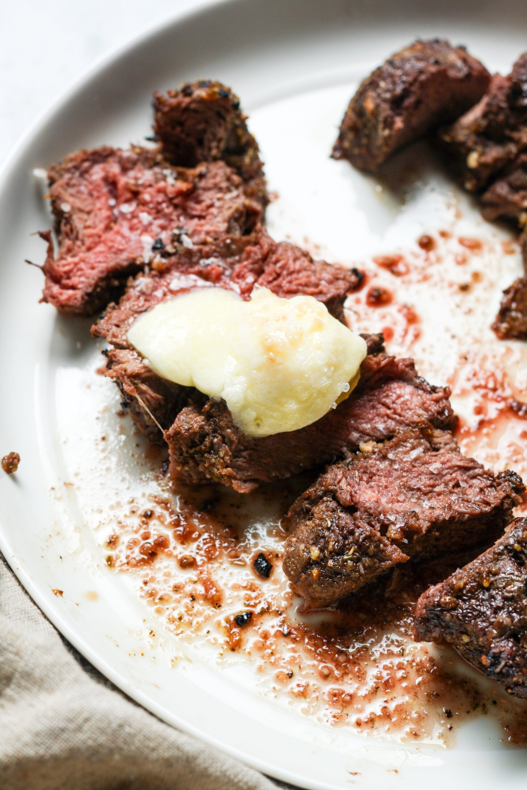 Healthy air fried steak.