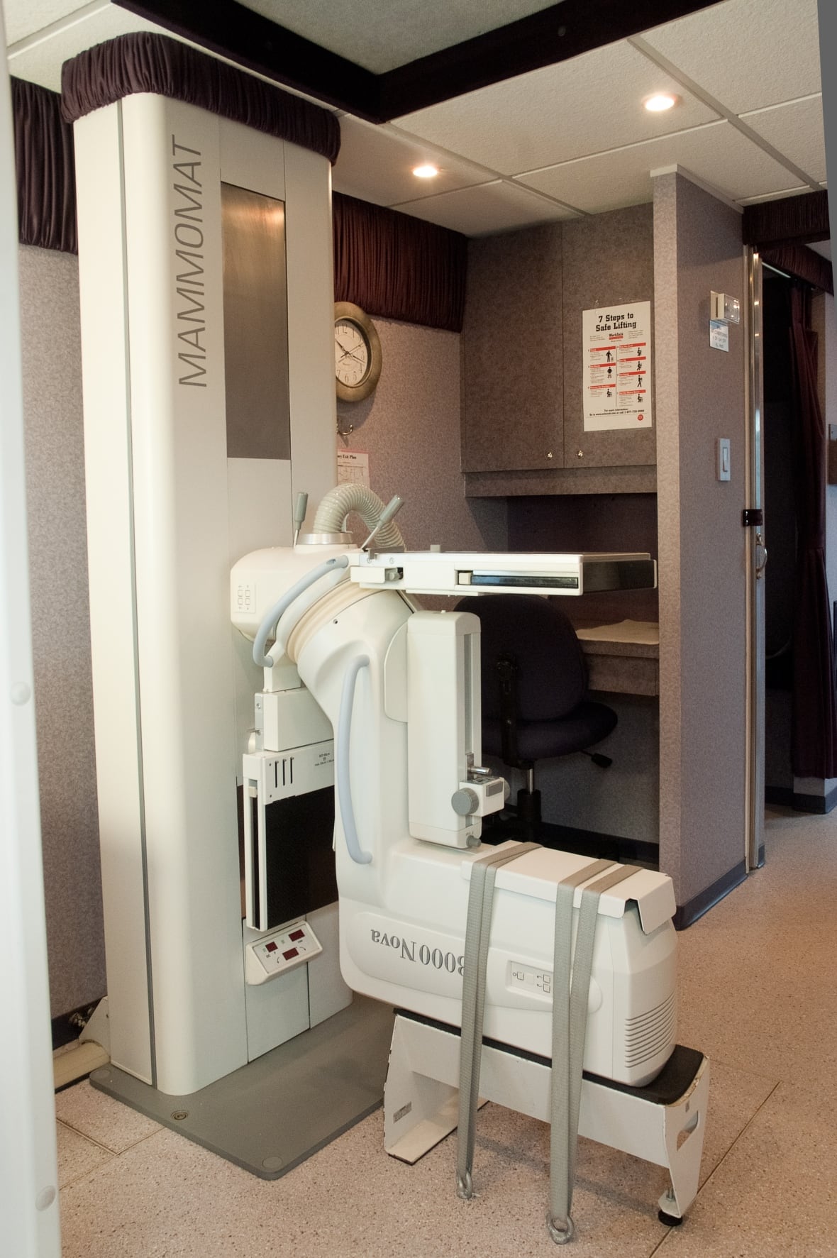 A mammography machine.